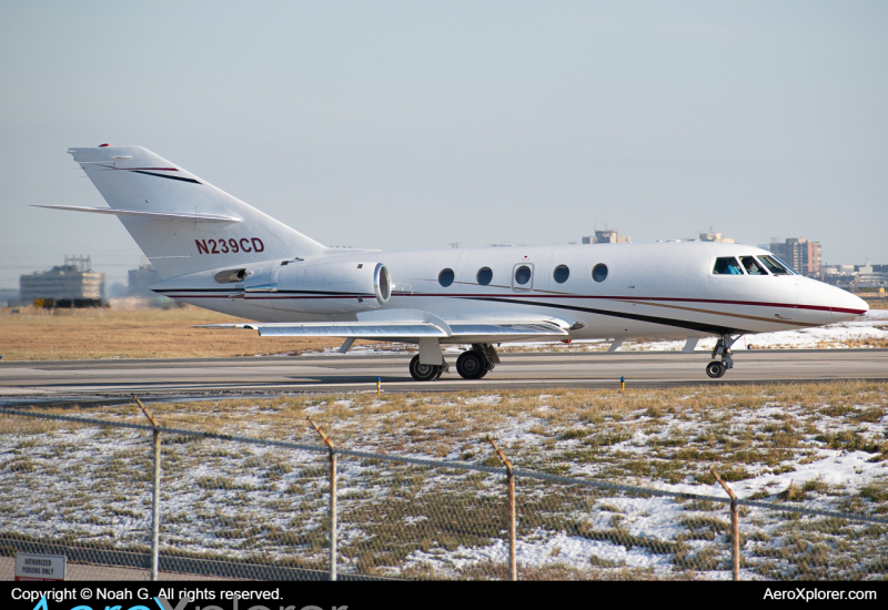 Photo of n239cd - PRIVATE Dassault Falcon 20 at YYZ on AeroXplorer Aviation Database