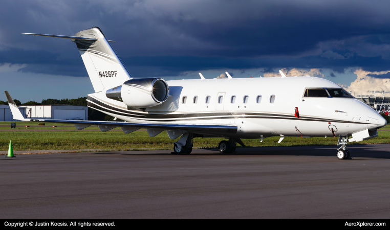 Photo of N426PF - PRIVATE Bombardier Challenger 604 at TPA on AeroXplorer Aviation Database