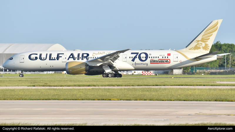Photo of A9C-FC - Gulf Air Boeing 787-9 at MAN on AeroXplorer Aviation Database