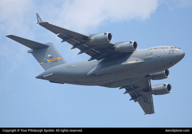 Photo of 07-7178 - USAF - United States Air Force Boeing C-17 Globemaster III at DAY on AeroXplorer Aviation Database