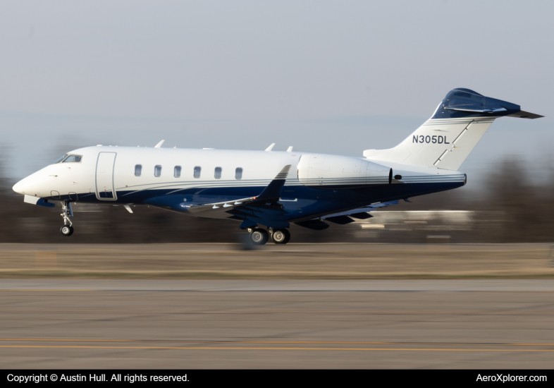 Photo of N505DL - PRIVATE Bombardier Challenger 350  at AGC on AeroXplorer Aviation Database