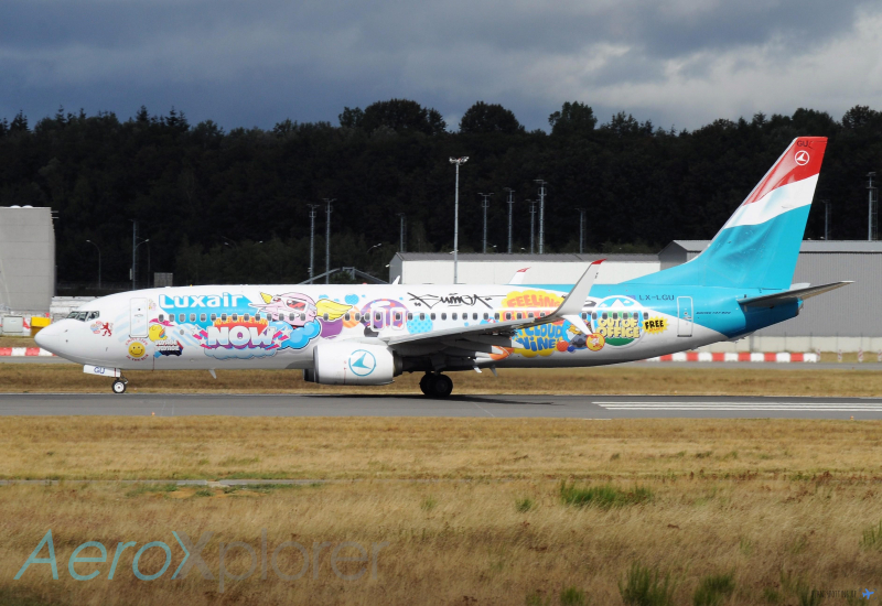 Photo of LX-LGU - Luxair Boeing 737-800 at LUX on AeroXplorer Aviation Database