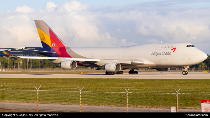 Photo of HL7620 - Asiana Airlines Cargo Boeing 747-400F at MIA on AeroXplorer Aviation Database