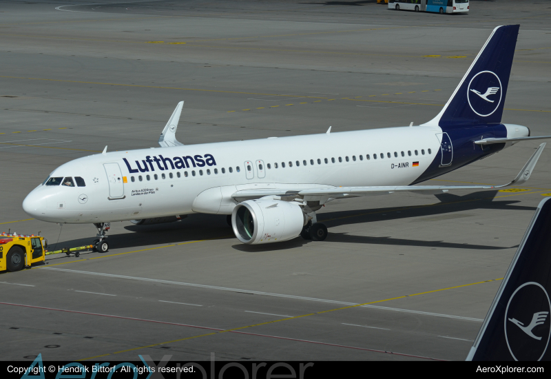 Photo of D-AINR - Lufthansa Airbus A320NEO at MUC on AeroXplorer Aviation Database
