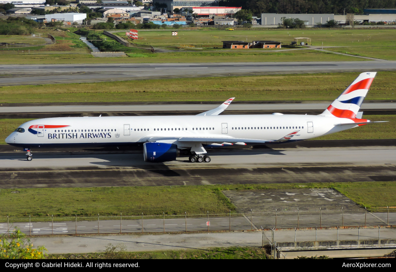 Photo of G-XWBP - British Airways Airbus A350-1000 at GRU on AeroXplorer Aviation Database