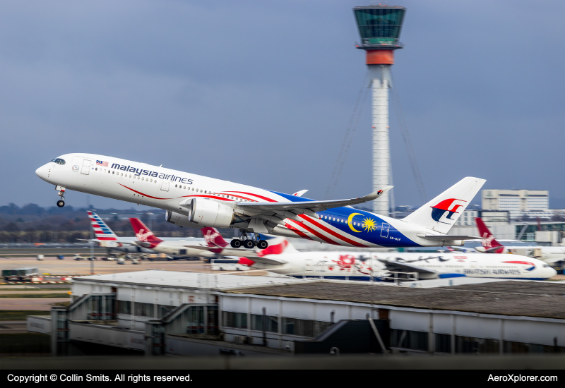 Photo of 9M-MAF - Malaysia Airlines Airbus A350-900 at LHR on AeroXplorer Aviation Database