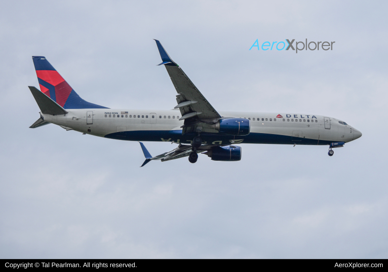 Photo of N861DN - Delta Airlines Boeing 737-900ER at BWI on AeroXplorer Aviation Database