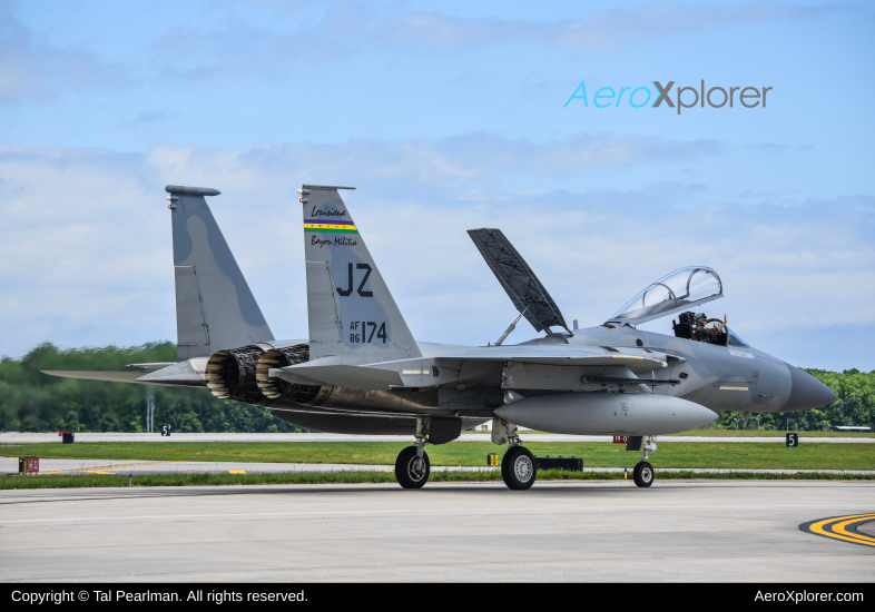 Photo of 86-0174 - USAF - United States Air Force McDonnell Douglas F-15 Eagle at DOV on AeroXplorer Aviation Database