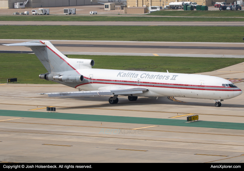 Photo of N726CK - Kalitta Charters II Boeing 727-200 at DAL on AeroXplorer Aviation Database