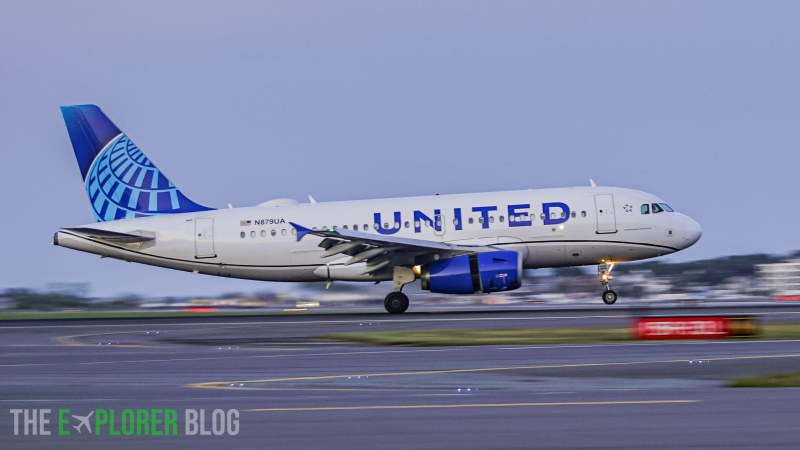 Photo of N879UA - United Airlines Airbus A319 at BOS on AeroXplorer Aviation Database