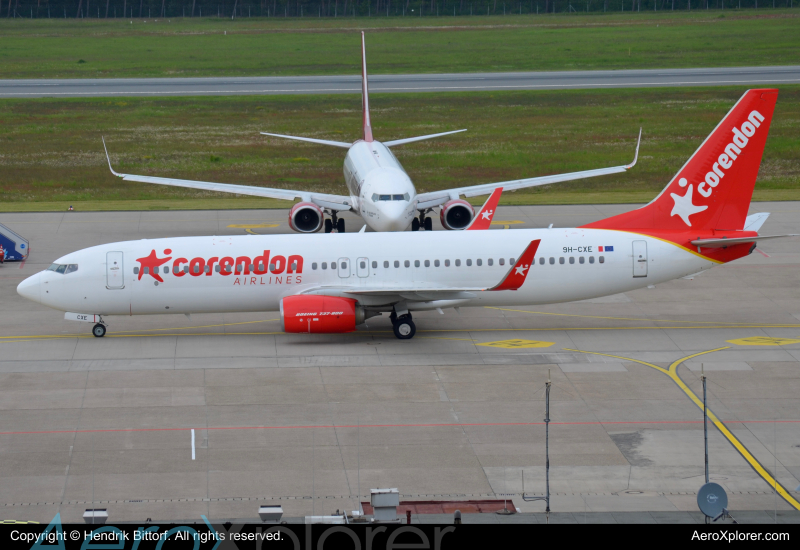 Photo of 9H-CXE - Corendon Airlines  Boeing 737-800 at NUE on AeroXplorer Aviation Database