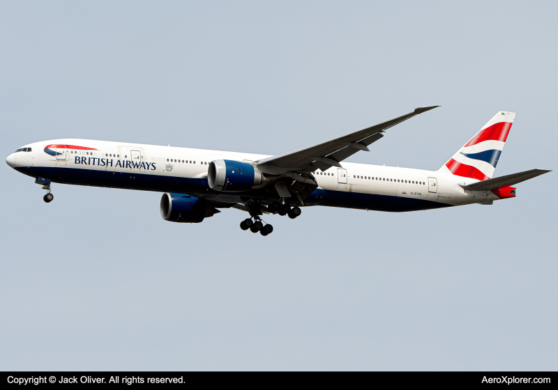 Photo of G-STBL - British Airways Boeing 777-300ER at JFK on AeroXplorer Aviation Database
