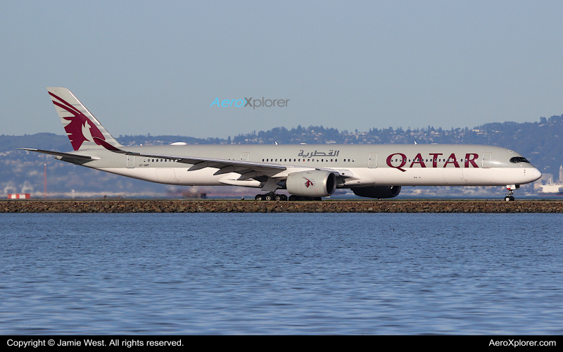 Photo of A7-ANP - Qatar Airways Airbus A350-1000 at SFO on AeroXplorer Aviation Database