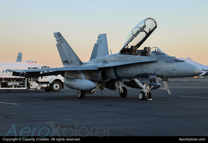 Photo of 188926 - Royal Canadian Air Force McDonnell Douglas CF-18  Hornet at TUS on AeroXplorer Aviation Database