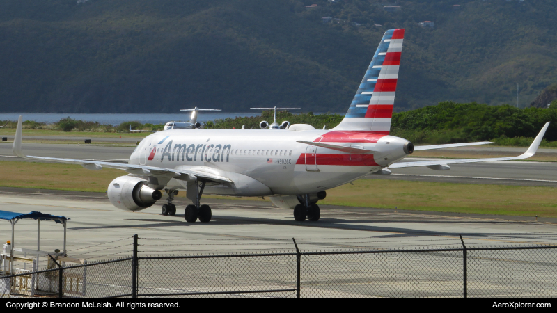 Photo of N9026C - American Airlines Airbus A319 at STT on AeroXplorer Aviation Database