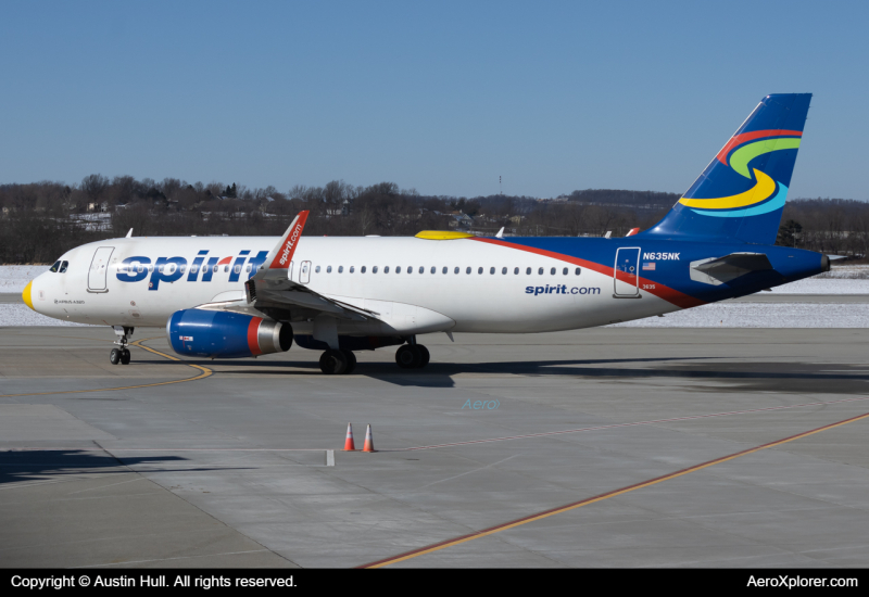 Photo of N635NK - Spirit Airlines Airbus A320 at LBE on AeroXplorer Aviation Database