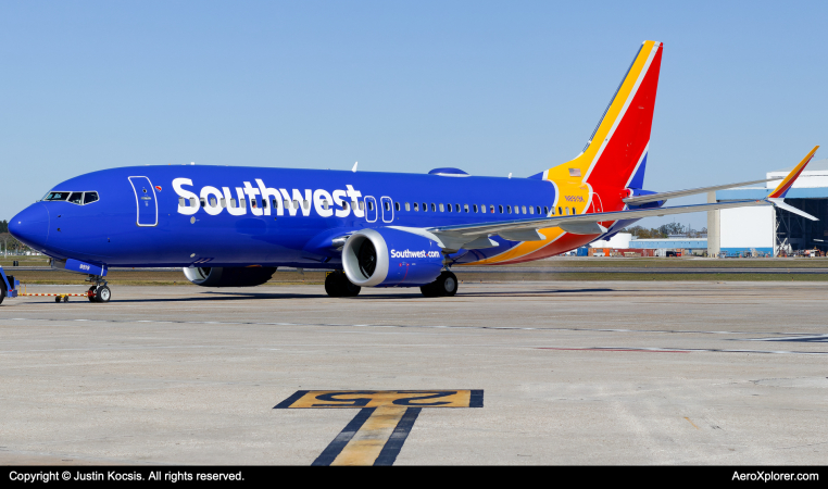 Photo of N8919K - Southwest Airlines Boeing 737 MAX 8 at TPA on AeroXplorer Aviation Database