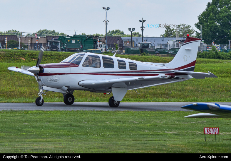 Photo of N36BZ - PRIVATE Beechcraft 35 Bonanza  at GAI on AeroXplorer Aviation Database