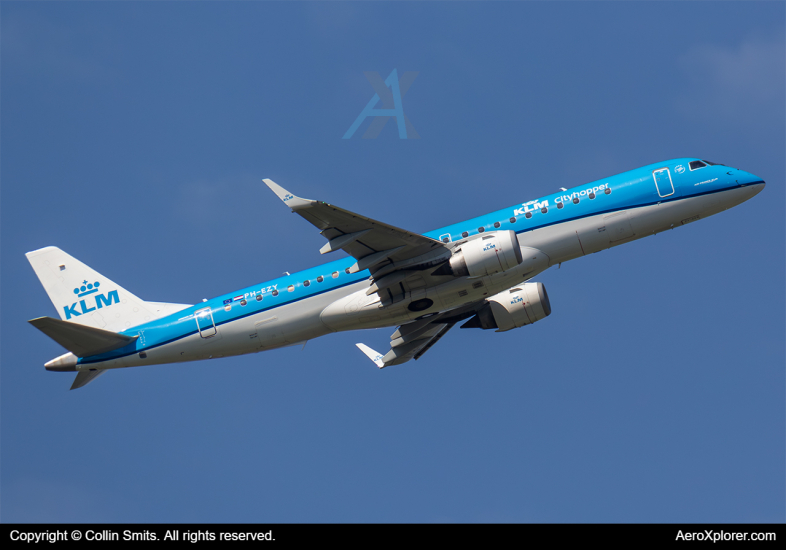 Photo of PH-EZY - KLM CityHopper Embraer E190 at AMS on AeroXplorer Aviation Database