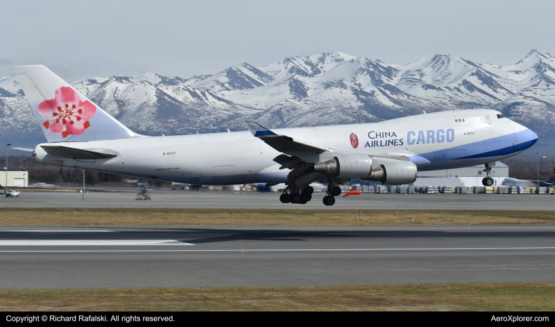 Photo of B-18707 - China Airlines Cargo Boeing 747-400F at ANC on AeroXplorer Aviation Database