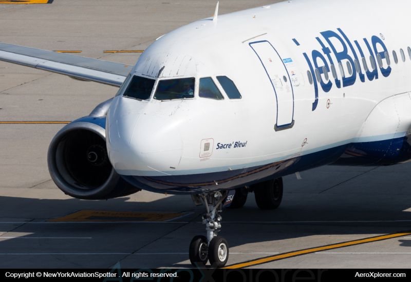 Photo of N554JB - JetBlue Airways Airbus A320 at JFK on AeroXplorer Aviation Database