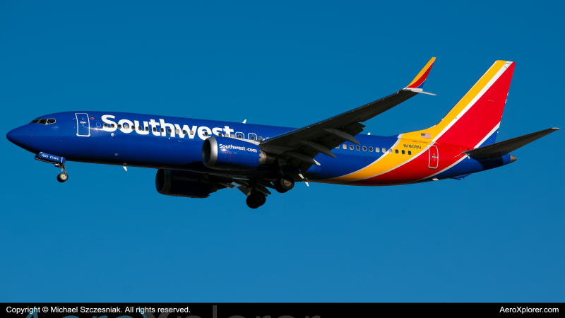 Photo of N1809U - Southwest Airlines Boeing 737 MAX 8 at MCO on AeroXplorer Aviation Database
