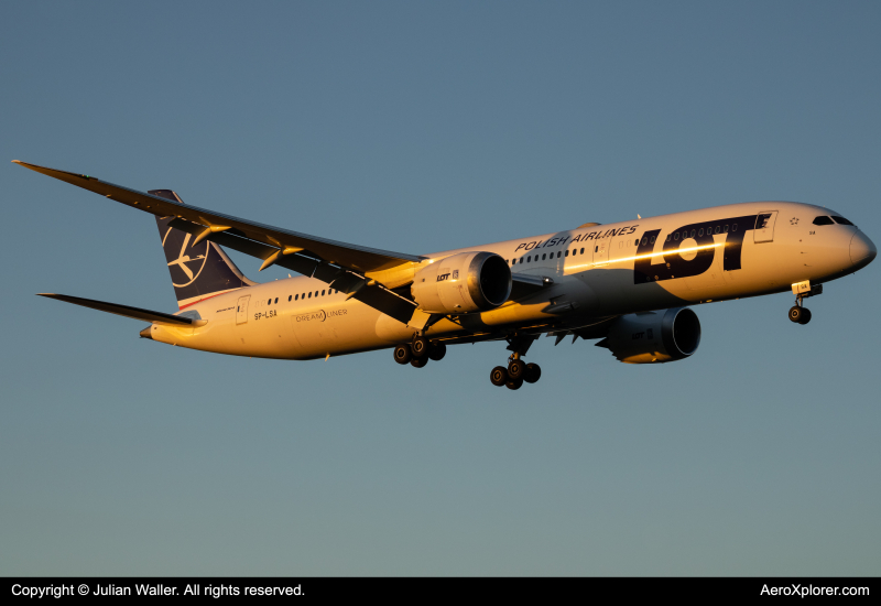 Photo of SP-LSA - LOT Polish Airlines Boeing 787-9 at MIA on AeroXplorer Aviation Database