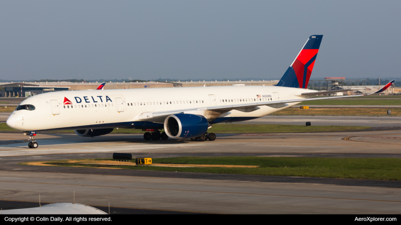 Photo of N503DN - Delta Airlines Airbus A350-900 at ATL on AeroXplorer Aviation Database