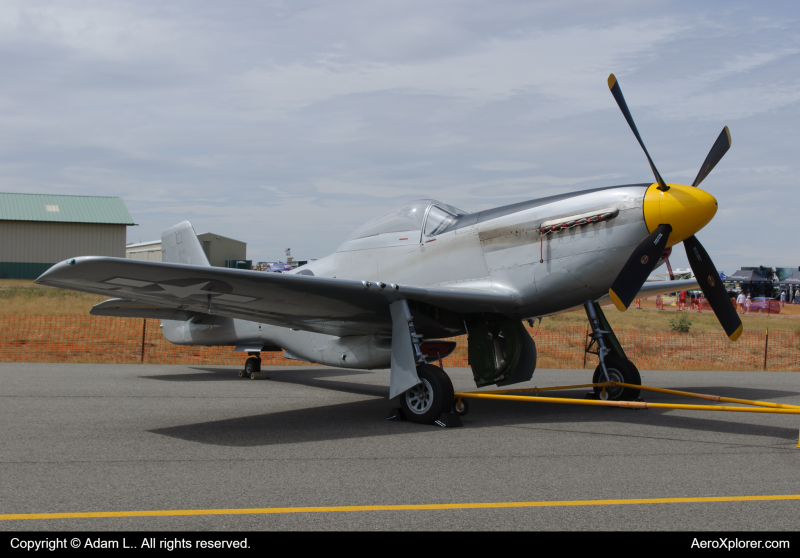 Photo of N51TK - PRIVATE North American P-51 Mustang at BIL on AeroXplorer Aviation Database