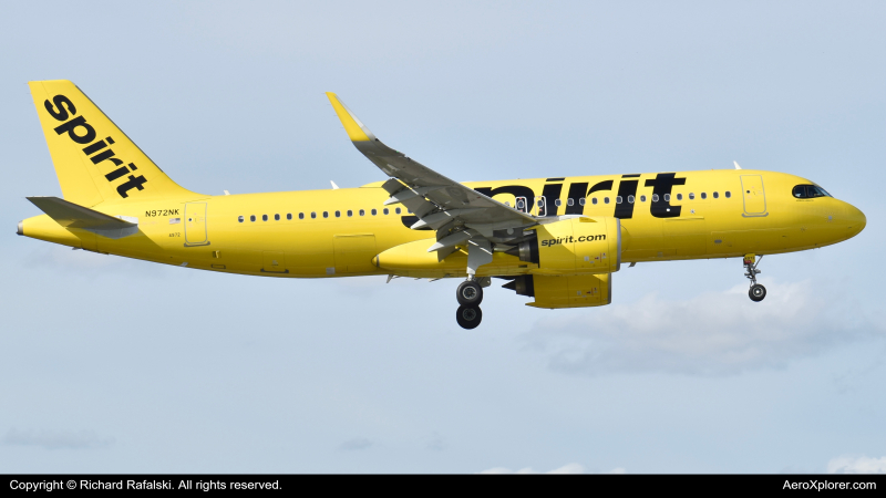 Photo of N972NK - Spirit Airlines Airbus A320NEO at MIA on AeroXplorer Aviation Database
