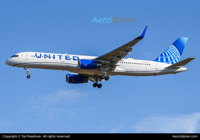 Photo of N34131 - United Airlines Boeing 757-200 at IAD on AeroXplorer Aviation Database