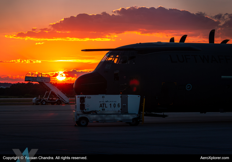 Photo of 55 01 - Luftwaffe Lockheed C-130J Hercules at IAD on AeroXplorer Aviation Database