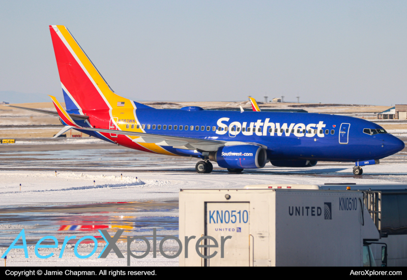 Photo of N293WN - Southwest Airlines Boeing 737-700 at DEN on AeroXplorer Aviation Database