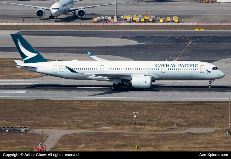 Photo of B-LRC - Cathay Pacific Airbus A350-900 at HKG on AeroXplorer Aviation Database