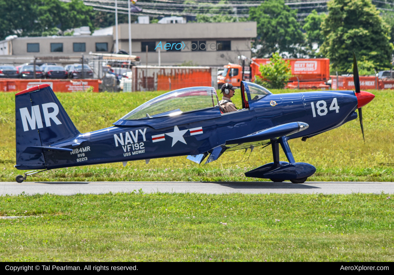 Photo of N184MR - PRIVATE Vans RV-8 at GAI on AeroXplorer Aviation Database