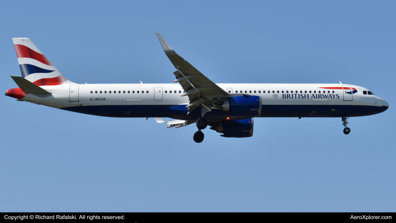 Photo of G-NEOR - British Airways Airbus A321NEO at LHR on AeroXplorer Aviation Database