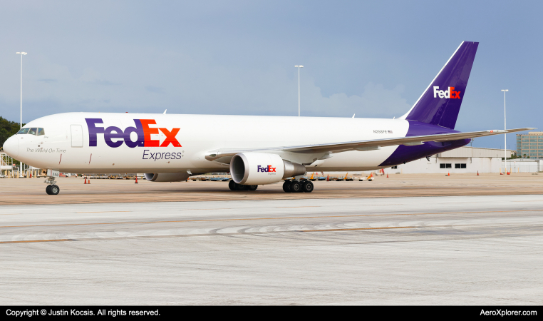 Photo of N258FE - FedEx Boeing 767-300F at TPA on AeroXplorer Aviation Database