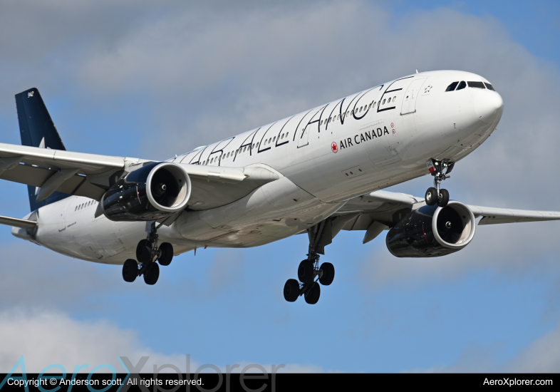 Photo of C-GEGP - Air Canada Airbus A330-300 at YYZ on AeroXplorer Aviation Database