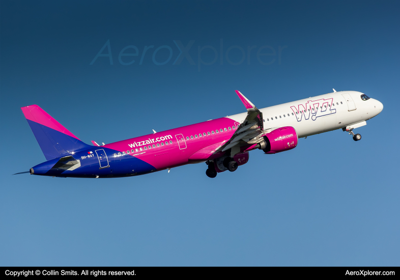 Photo of 9H-WAY - Wizz Air Airbus A321-271NX at EIN on AeroXplorer Aviation Database