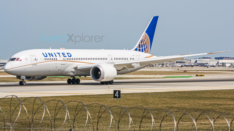 Photo of N28912 - United Airlines Boeing 787-8 at ORD on AeroXplorer Aviation Database