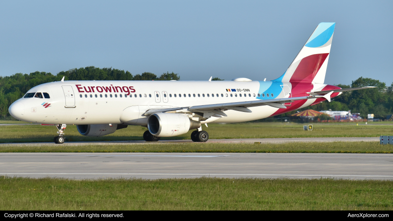 Photo of OO-SNN - Brussels Airlines Airbus A320 at MAN on AeroXplorer Aviation Database