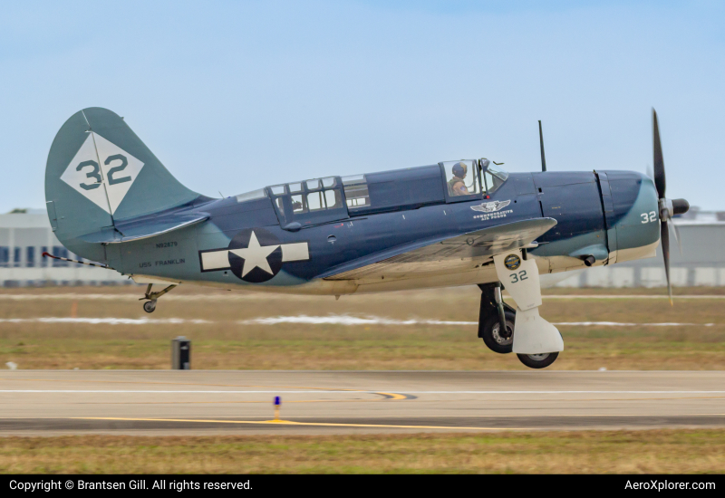 Photo of N92879 - Commemorative Air Force Curtiss SB2C Helldiver at EFD on AeroXplorer Aviation Database