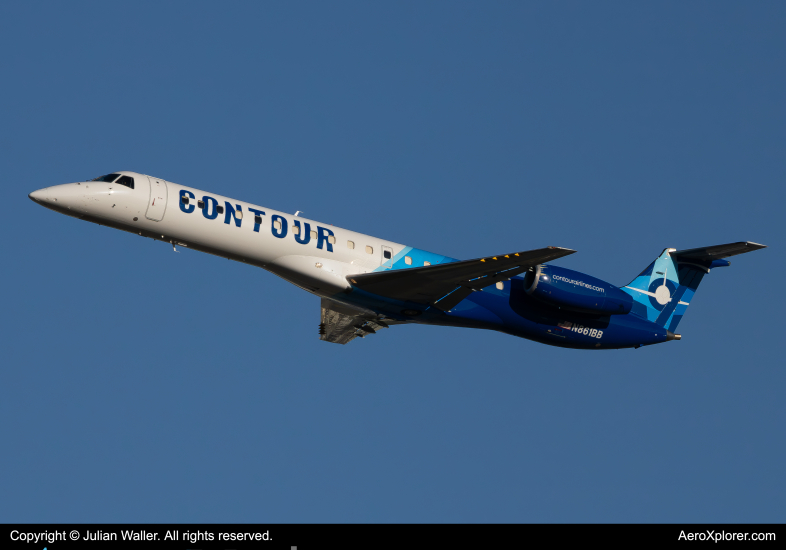 Photo of N861BB - Contour Airlines Embraer ERJ145 at CLT on AeroXplorer Aviation Database