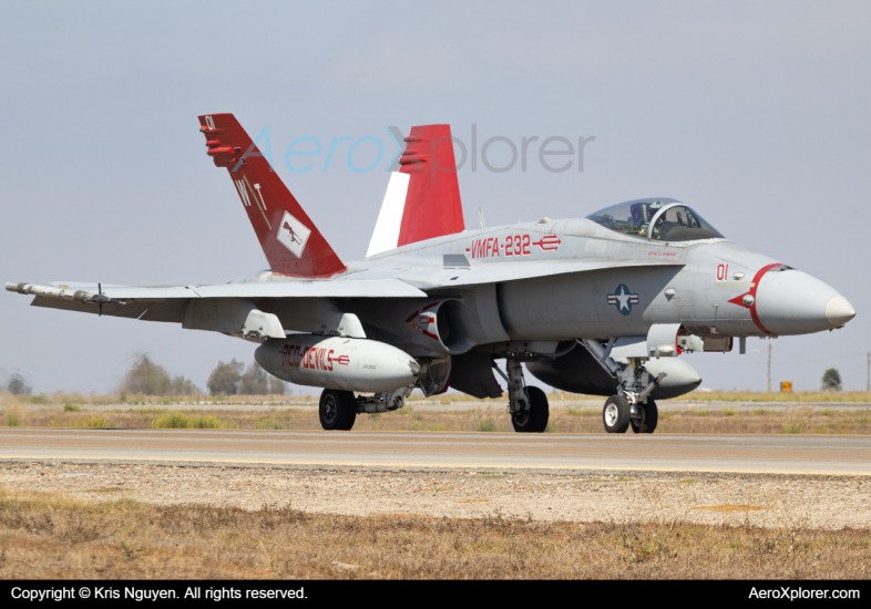 Photo of 165218 - USMC - United States Marine Corp McDonnel Douglas F/A-18 Hornet at SDM on AeroXplorer Aviation Database