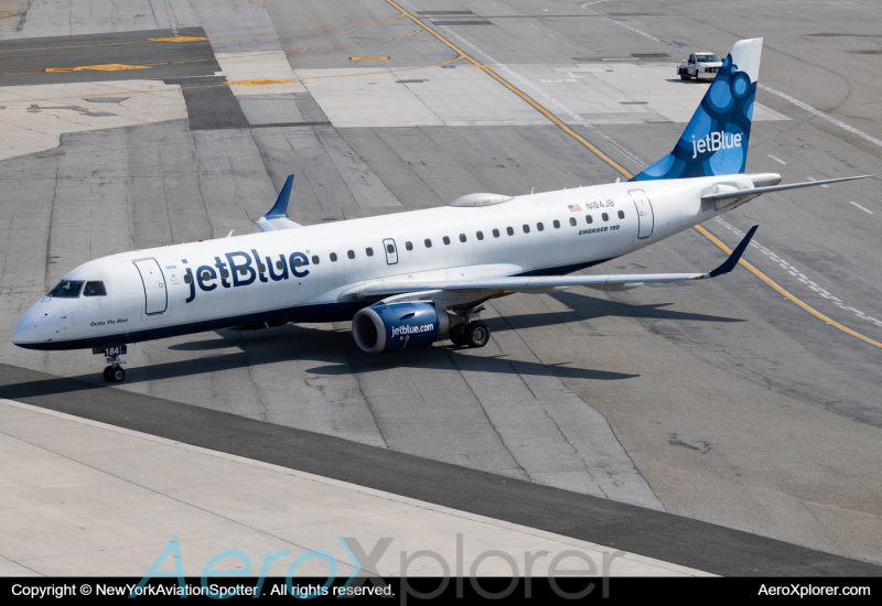 Photo of N184JB - JetBlue Airways Embraer E190 at JFK on AeroXplorer Aviation Database