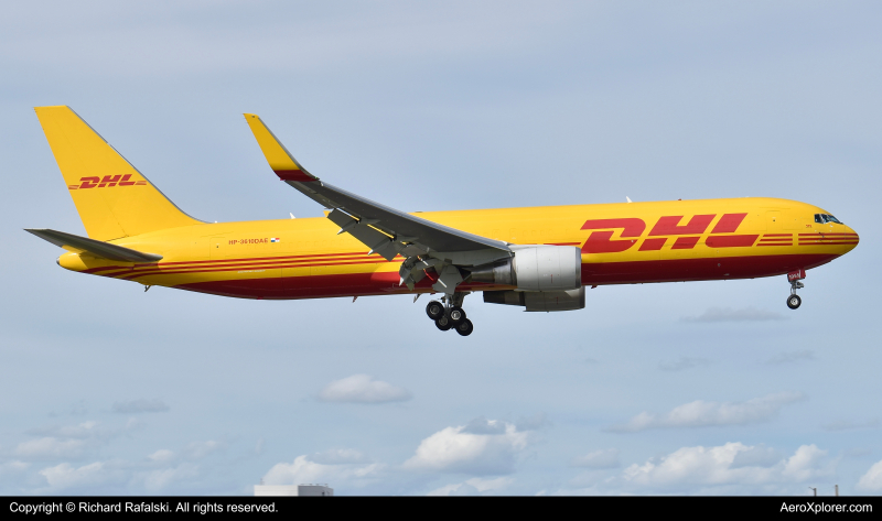 Photo of HP-3610DAE - DHL Boeing 767-300F at MIA on AeroXplorer Aviation Database