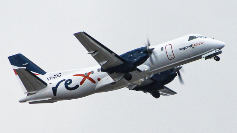 Photo of VH-ZXQ - Regional Express (REX) Saab 340 at SYD on AeroXplorer Aviation Database
