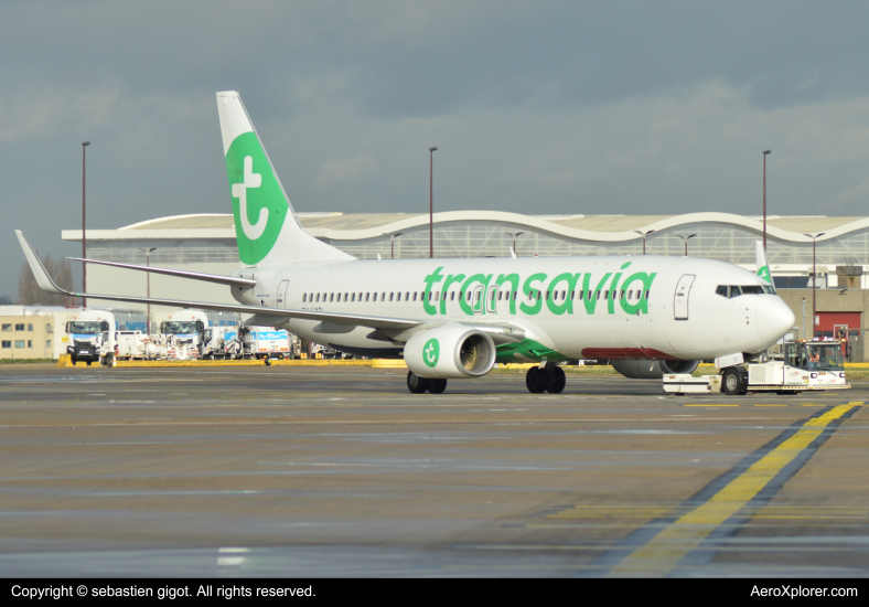 Photo of PH-HXD - Transavia Boeing 737-800 at BRU on AeroXplorer Aviation Database