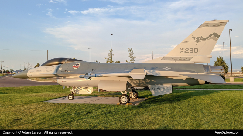 Photo of 79-0290 - USAF - United States Air Force General Dynamics F-16 Fighting Falcon at GTF on AeroXplorer Aviation Database