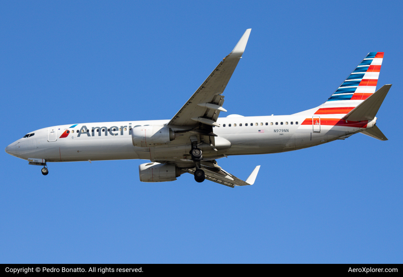 Photo of N979NN - American Airlines Boeing 737-800 at TPA on AeroXplorer Aviation Database
